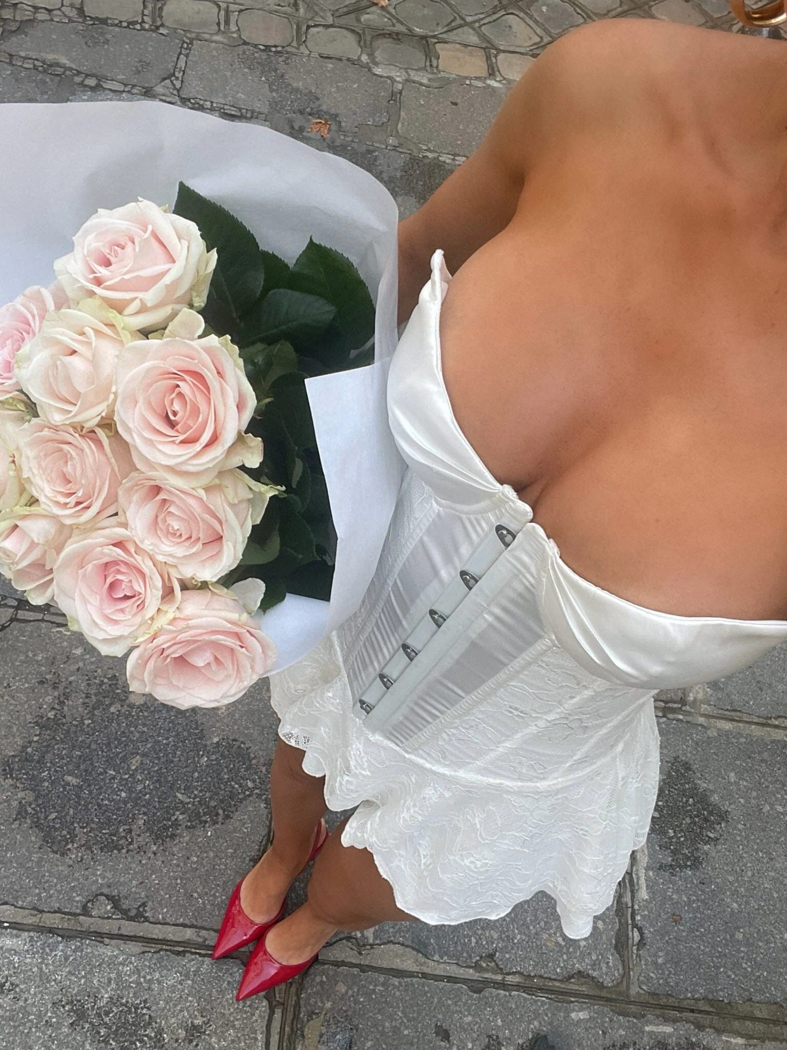 LORELEI MINI DRESS WHITE - Image 4