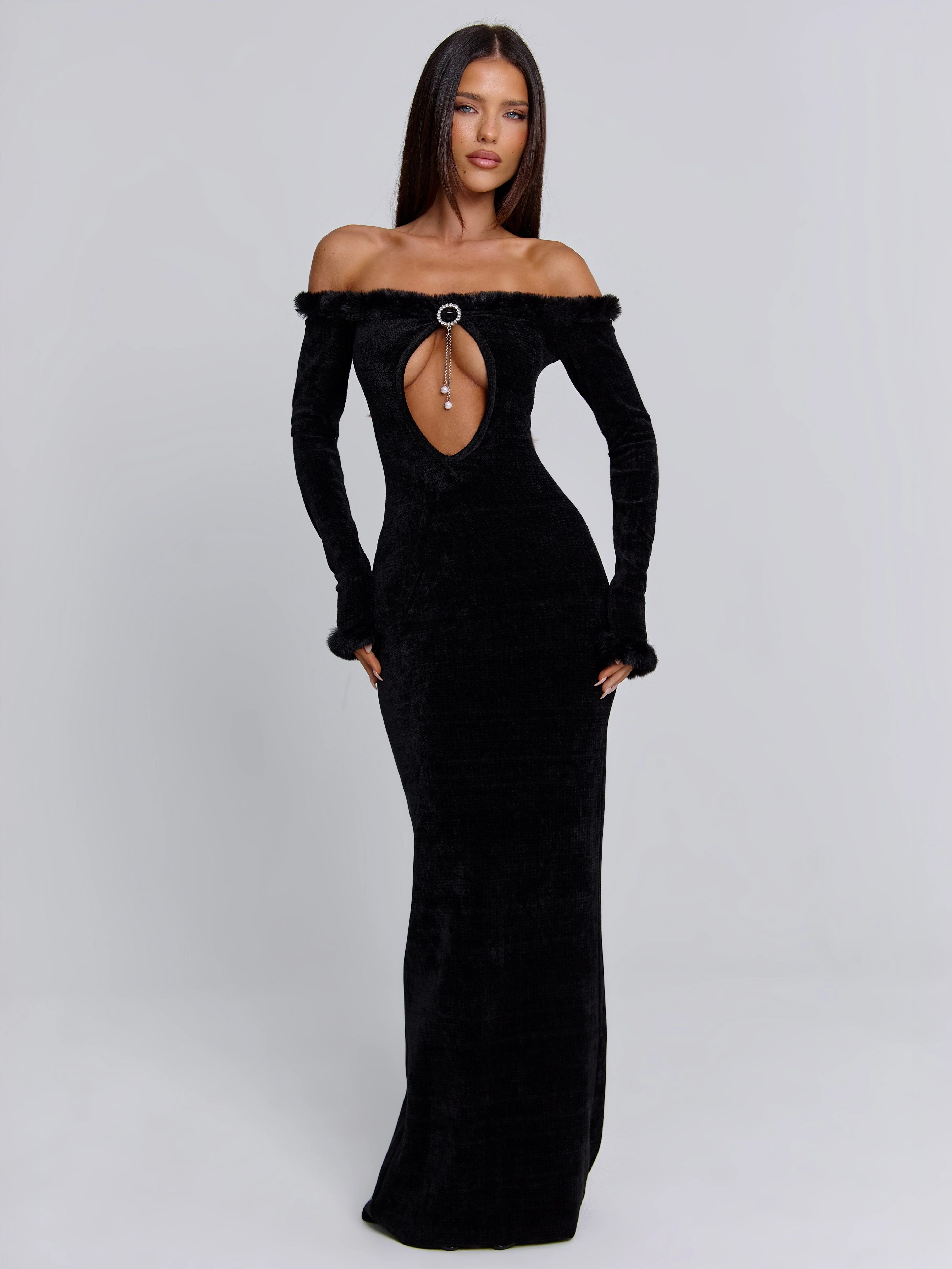 SENRAH MAXI DRESS BLACK - Image 6