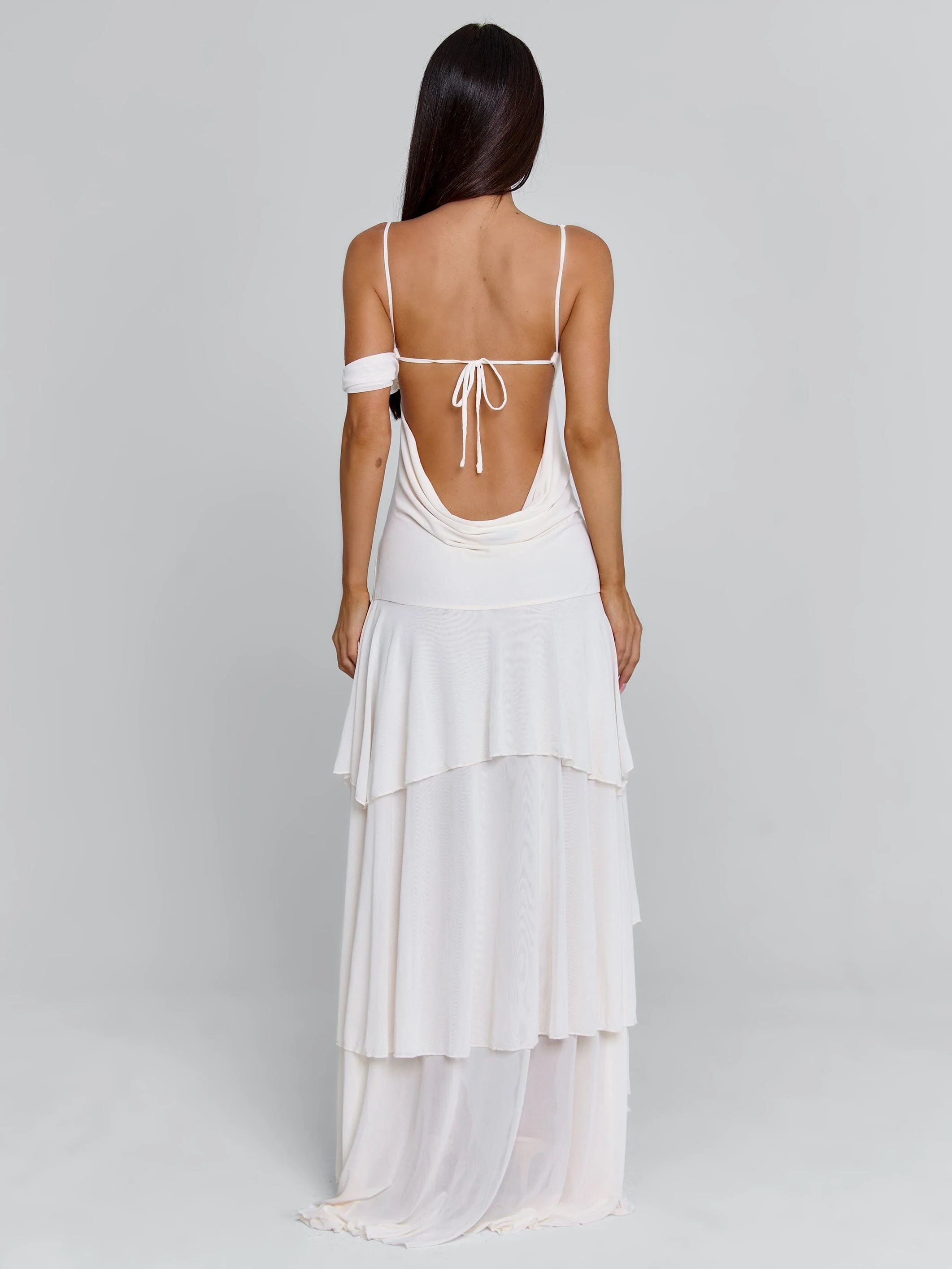 SINORA MAXI DRESS IVORY - Image 9