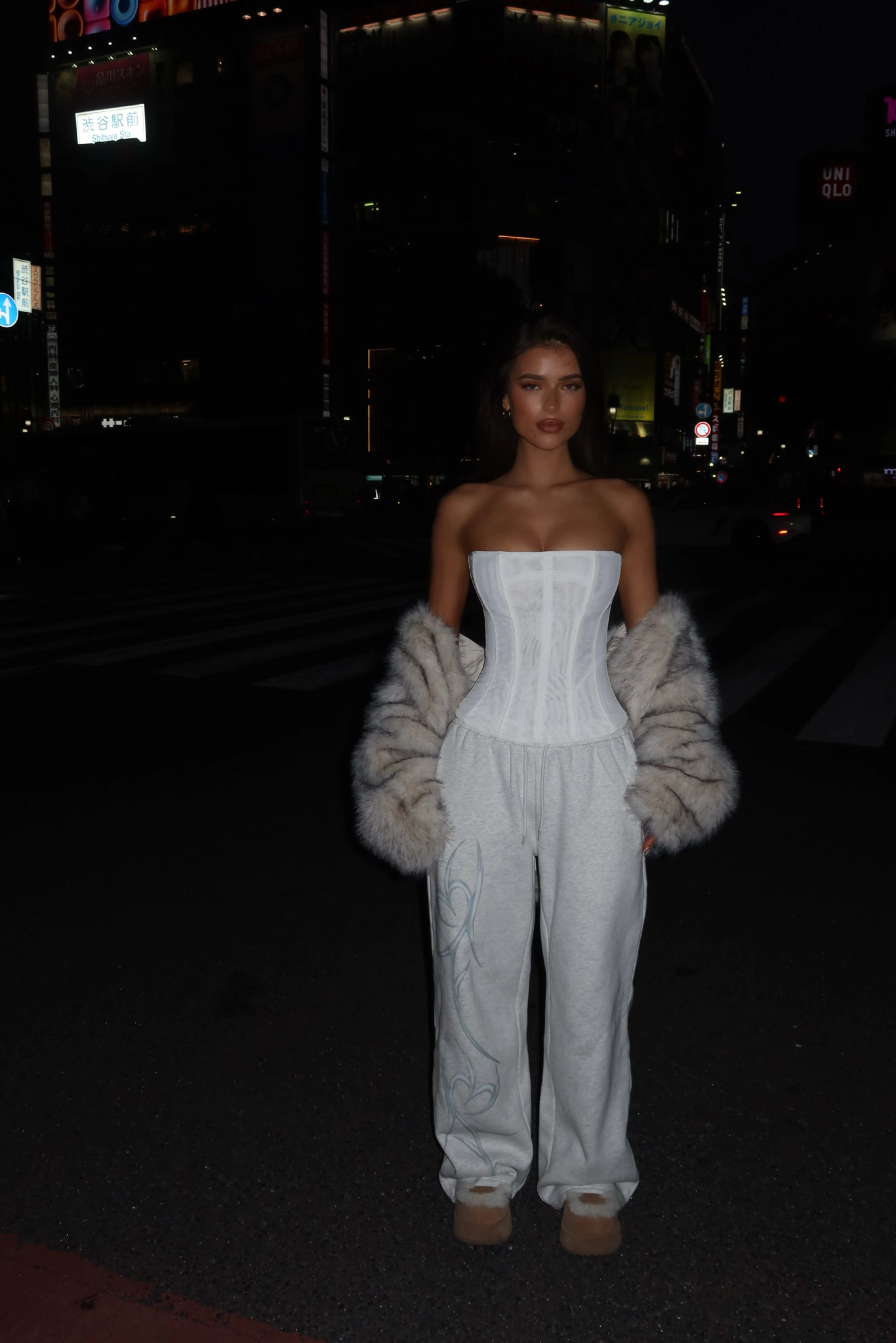 SOLA MESH CORSET TOP WHITE - Image 3